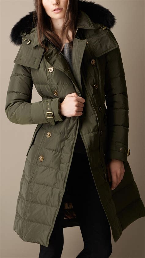 burberry down coat|Burberry overcoat women's.